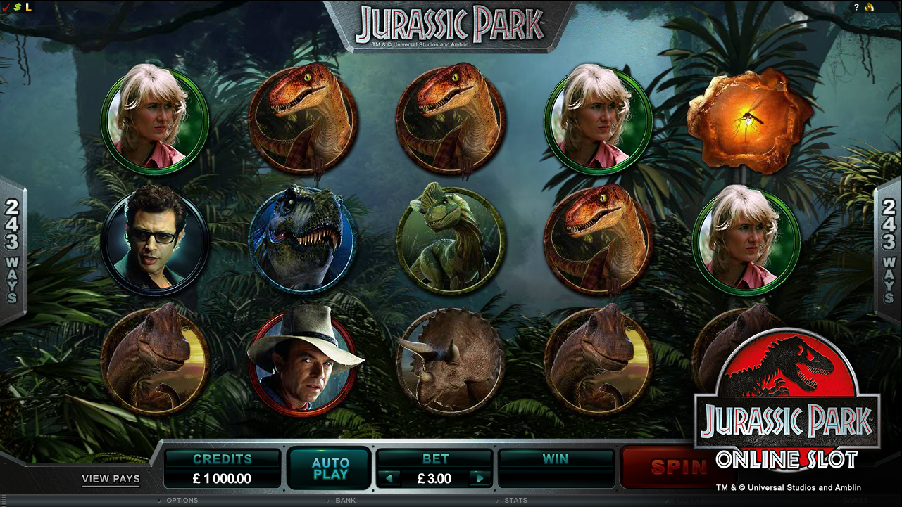 Play Jurassic Park Online Pokies